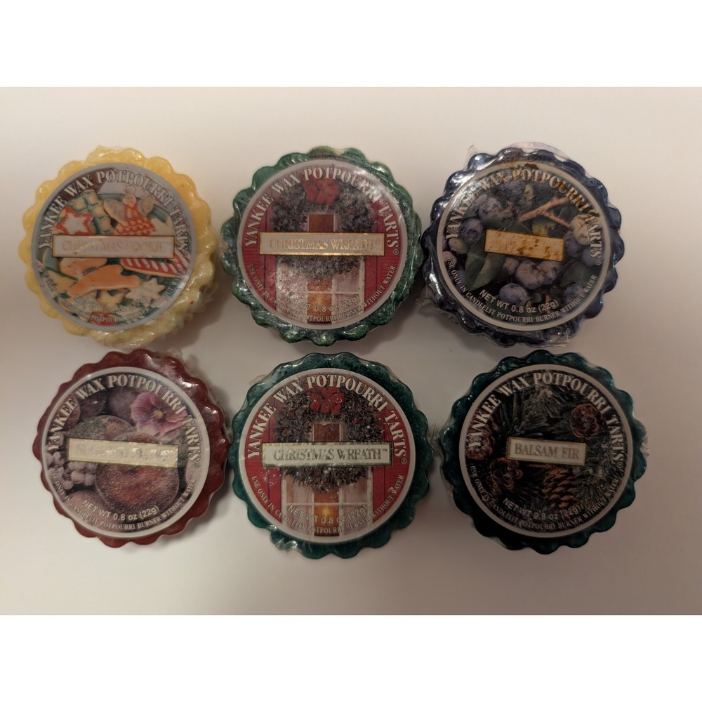Yankee Candle Tart Melts Holiday Scents 6 Mixed‎ New Vintage Many Discontinued